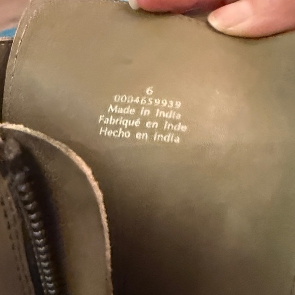 Free People Lace-Up Combat Boots Sz 6. Olive - Picture 6 of 6